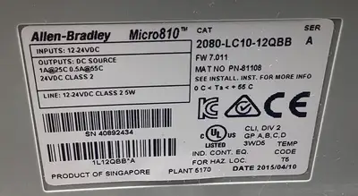 USED ALLEN BRADLEY 2080-LC10-12QBB