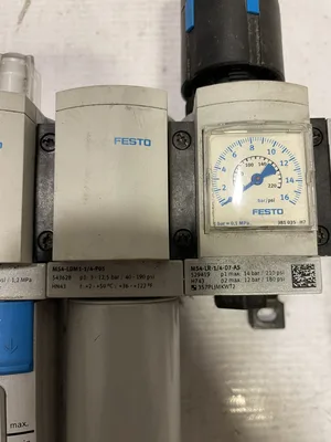 Festo MS4 Compressed Air Modular Pressure Filter Regulator Lubricator 180psi