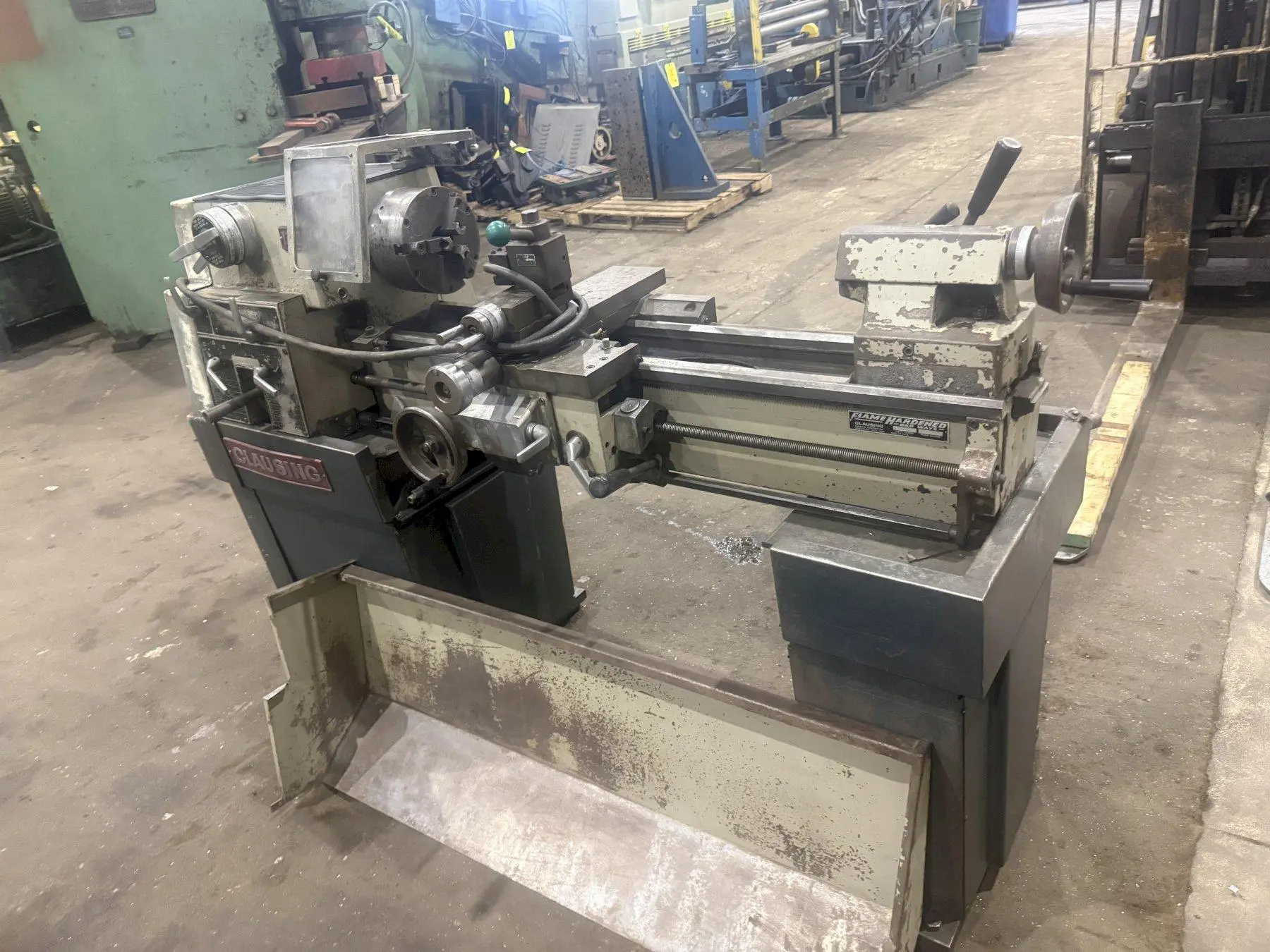 13" CLAUSING MODEL #1300 ENGINE LATHE, 1.75" HOLE : YOBRO #25355