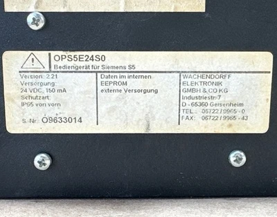 USED Walchendorf OPS5E24S0