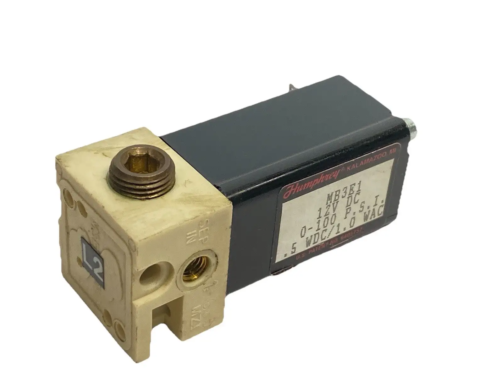 USED HUMPHREY MINI-MIZER SOLENOID VALVE 0-100PSI 12VDC