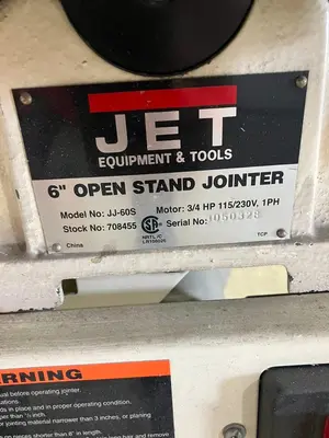 Used _UNKNOWN_ _UNKNOWN_ Woodworking Jointers Minnesota US | Myron Bowling Auctioneers Inc #1541728