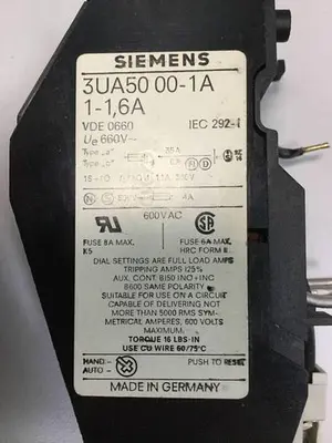 USED SIEMENS 3UA5000-1A