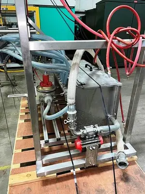 USED APEX FILLING SYSTEMS POF-12 12 SPOUT PRESSURE LIQUID FILLER