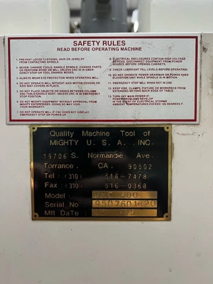USED 1995 MIGHTY VIPER VMC-520