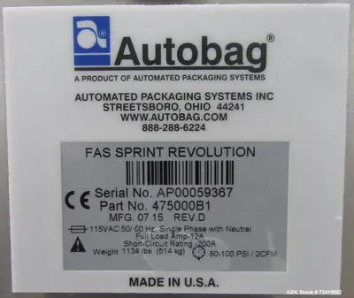 USED AUTOBAG FAS SPRINT
