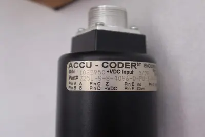 ACCU-CODER 1082950 Part No. 7251-S-S-4096-Q-PU-5-F-N-EY-N-N New Open Box #K-2163
