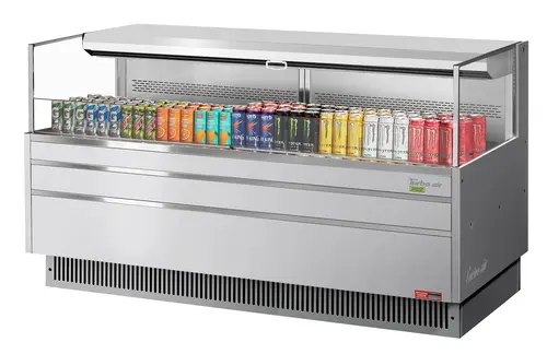Turbo Air TOM-72L-UF-S-1S-N 70 3/4" Horizontal Open Air Cooler w/ (1) Level, 220v/1ph