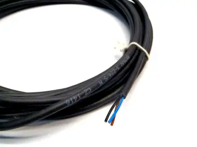 Used Lumberg 5 Meter M8 Female Angled PLC Open Leads Cord Cable & Wire Michigan US | Maverick Industrial Sales #1468048