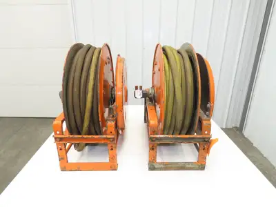 Hannay Reels SR Retractable Water Hose Reel 3/4" By Approximately 50' Lot of 2