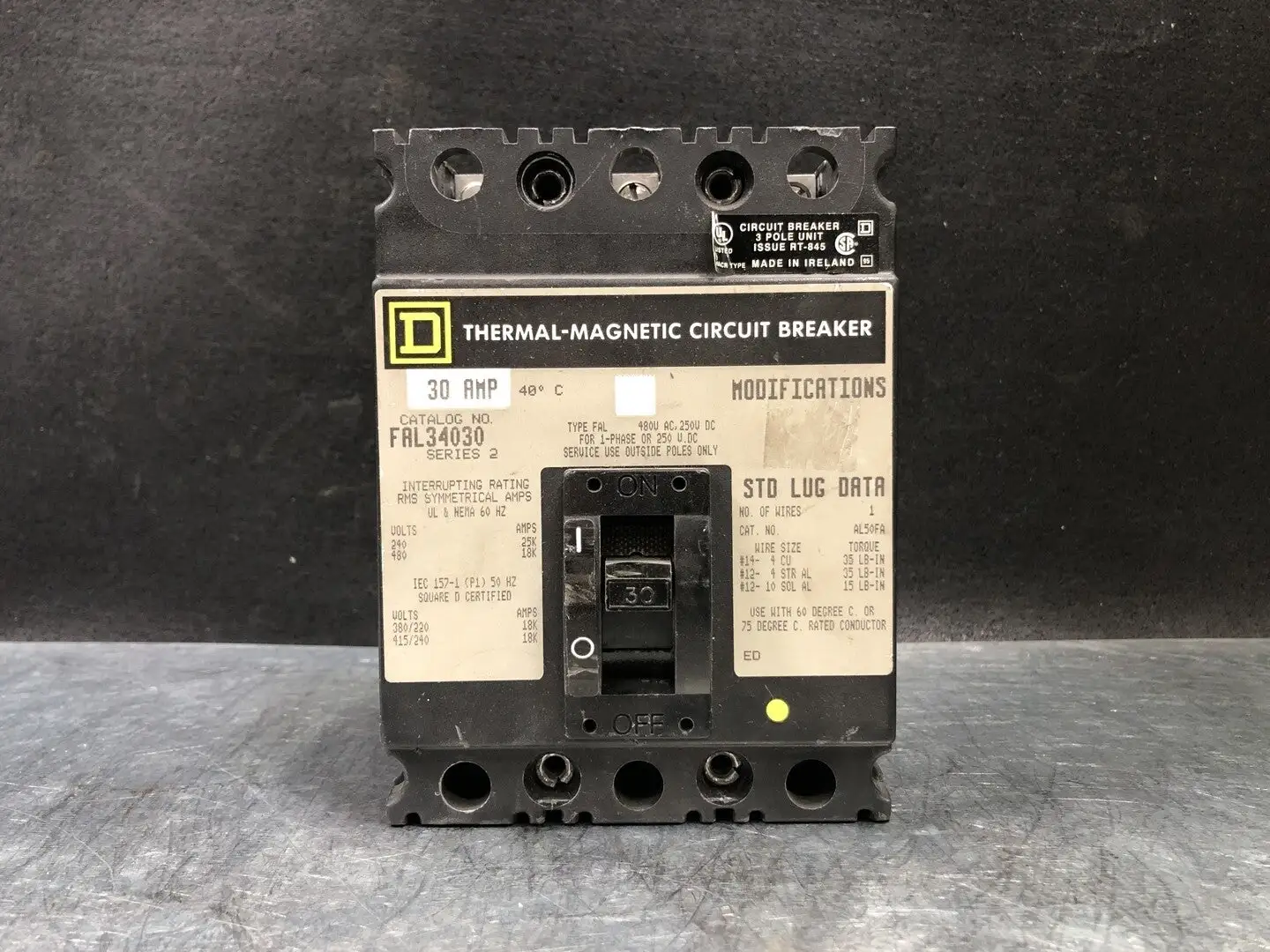 USED SQUARE D FAL34030