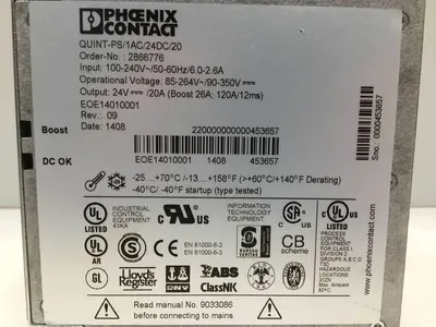 USED PHOENIX CONTACT QUINT-PS-1AC-24DC/20