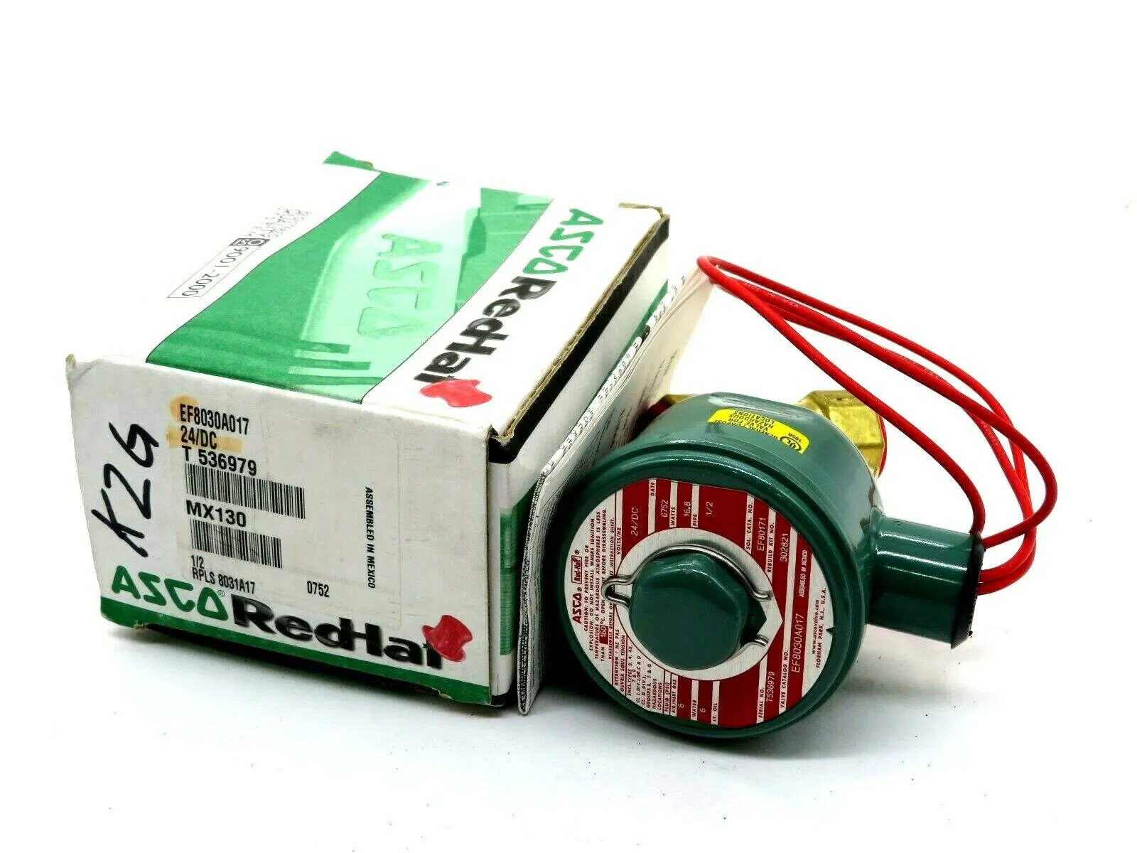 NEW ASCO EF8030A017 SOLENOID VALVE 24/DC