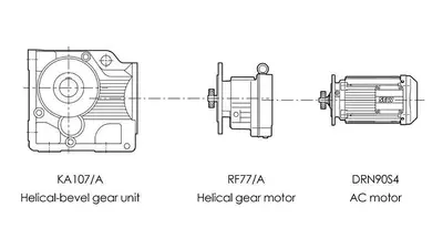 Sew-Eurodrive 1.5 Hp Helical Gear Motor