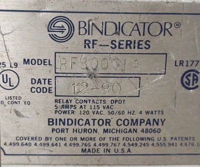USED BINDICATOR RF800G1N