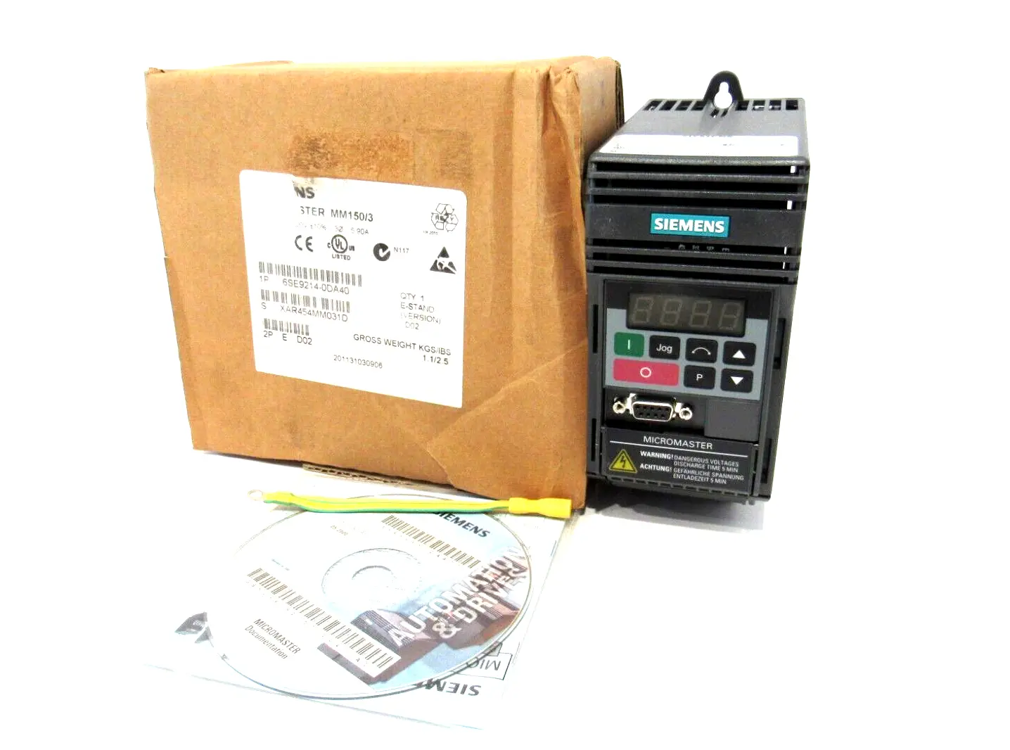 NEW SIEMENS 6SE9214-0DA40 DRIVE MICROMASTER MM150/3 6SE92140DA40