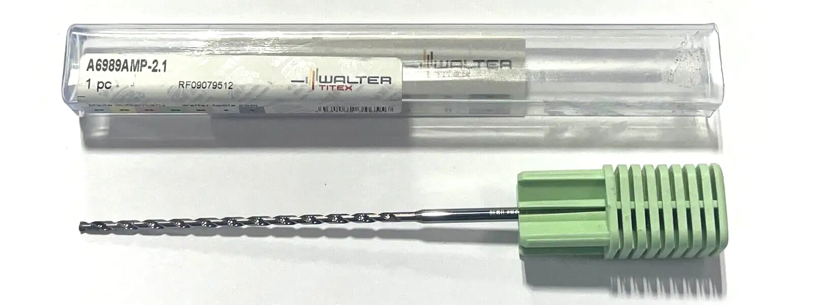Walter-Titex 2.1mm Solid Carbide Micro Drill 30xD AlTiN Coating 2 Flute 140°