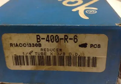 New | in-Stock SWAGELOK B-400-R-6 Misc Electrical & Power Parts Ohio US | Surplus Asset Holdings #1233897