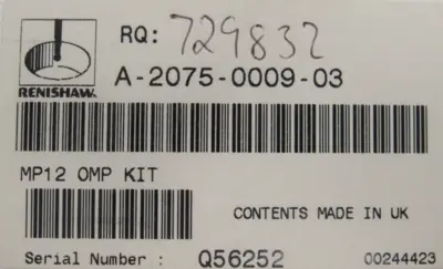 NEW RENISHAW A-2075-0009-03 SPINDLE PROBE MP12 OMP 50502-1 M/2045/0069