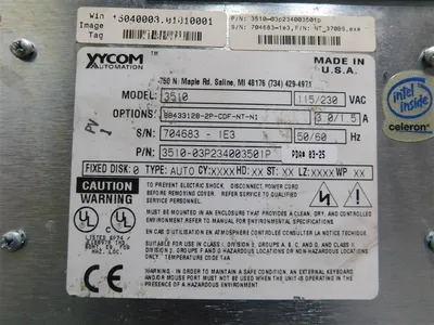 XYCOM 3510 Touch Panel HMI 8B433128-2P-CDF-NT-N1 screen doesnt turn on For Parts