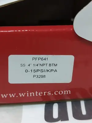 New | in-Stock WINTERS PFP641 Universal Pressure Meters Ohio US | Surplus Asset Holdings #1238583