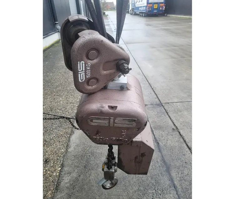 Used GIS ELECTRIC CHAIN HOIST 1500 KG Cranes, Jib | Apt International N.V #373621