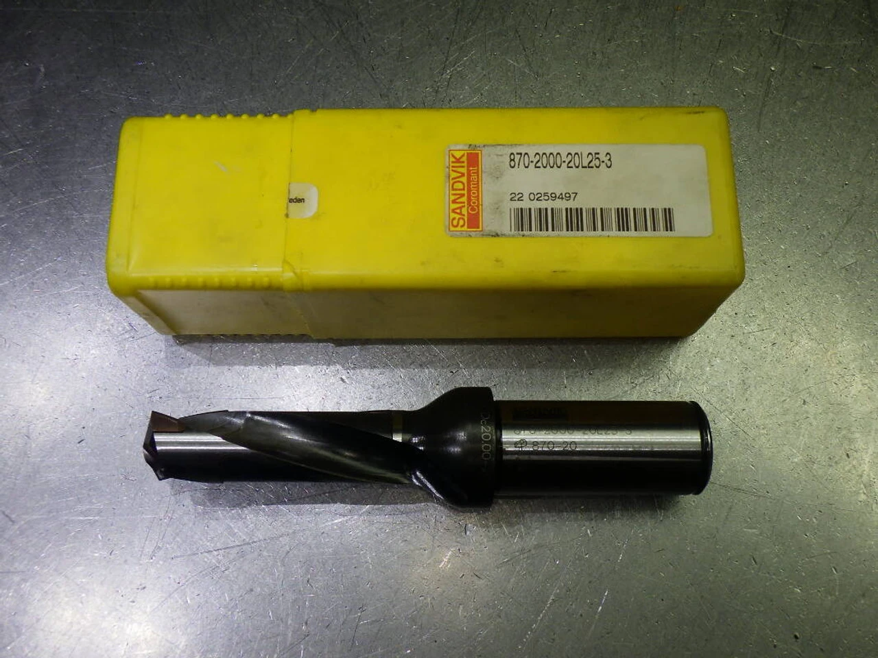 Sandvik 20-20.99mm Coolant Thru Drill 25mm Shank 870-2000-20L25-3 (LOC170)