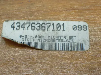 2-3", 1-2", 0-1" 3pcs Digital Outside Micrometer Set.