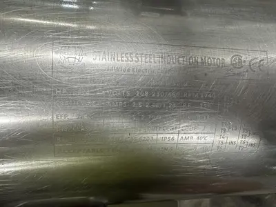 SS holding tank with pump