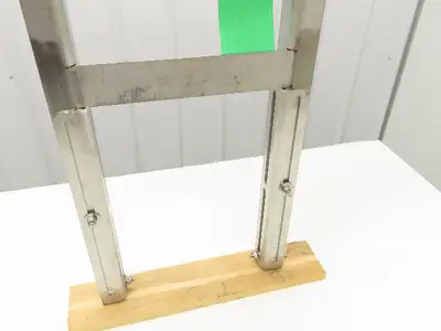 9-3/4" Tabletop Conveyor Stainless Leg Support H-Stand 38"-48" Adj Height
