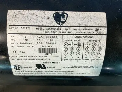 Used NIDEC U63GVK304 Motors (misc) Ohio US | HGR 24 #1287451