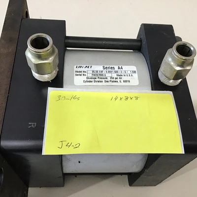 Lin-Act 05.00 A4F-5.00X1.500-2-U/ 1.500 Air Cylinder Envelope Pressure 250 PSI Air