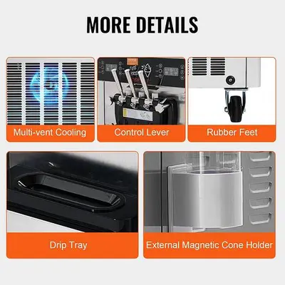 3 flavor soft serve machine