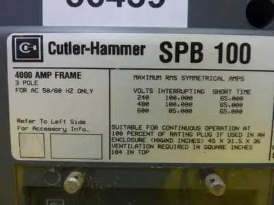 USED CUTLER HAMMER SPBR340R