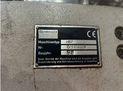 Used 1998 BEHRINGER HBP-530A Horizontal Band Saws Pennsylvania US | Legacy CNC Machinery, LLC #419447