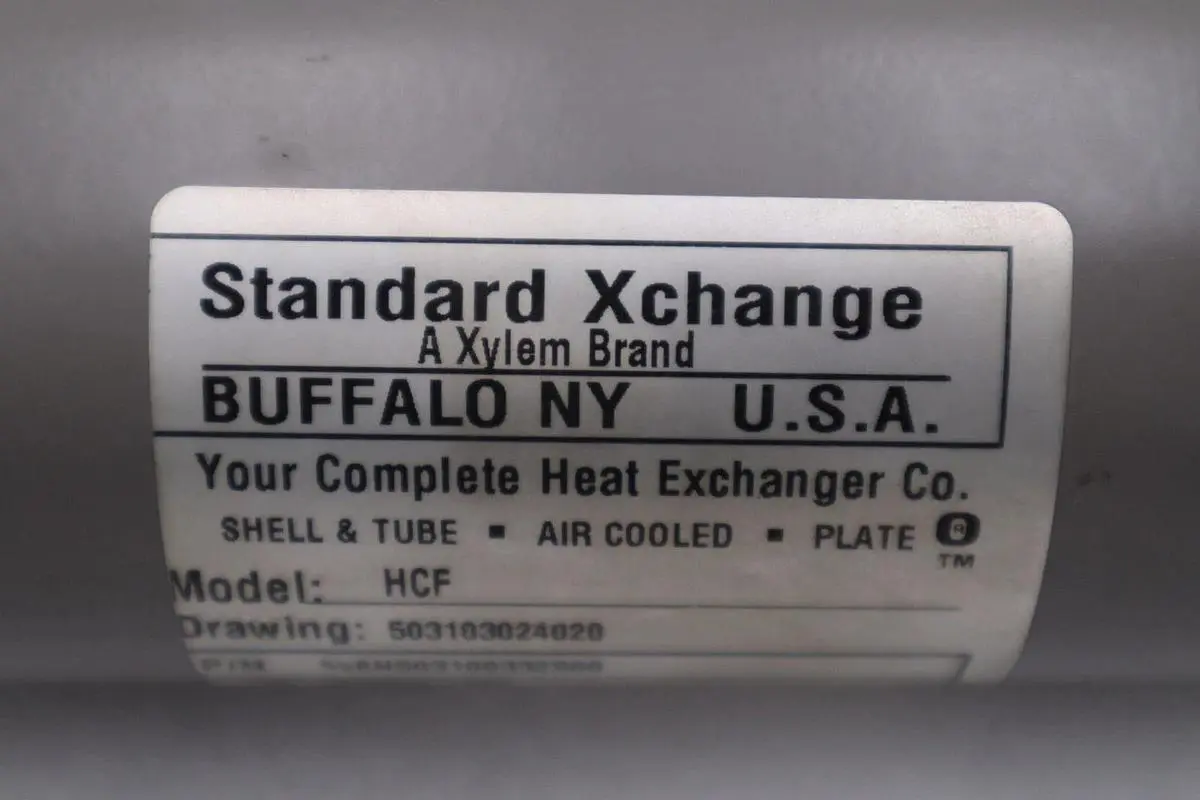 NEW Standard Xchange HCF SN503100332500 Tube Heat Exchanger STOCK 4817-A