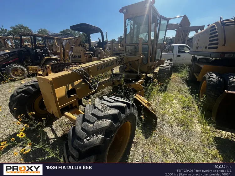 Used 1986 FIATALLIS 65B Motor Graders North Carolina US | Proxy Equipment #1388865