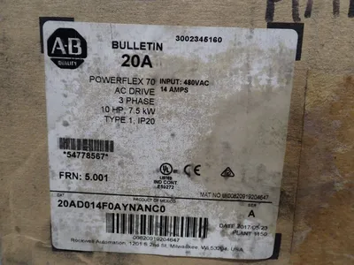 New | in-Stock 2017 ALLEN BRADLEY 20AD014A0AYNANC0 Variable Speed Drives Ohio US | HGR 24 #1133345