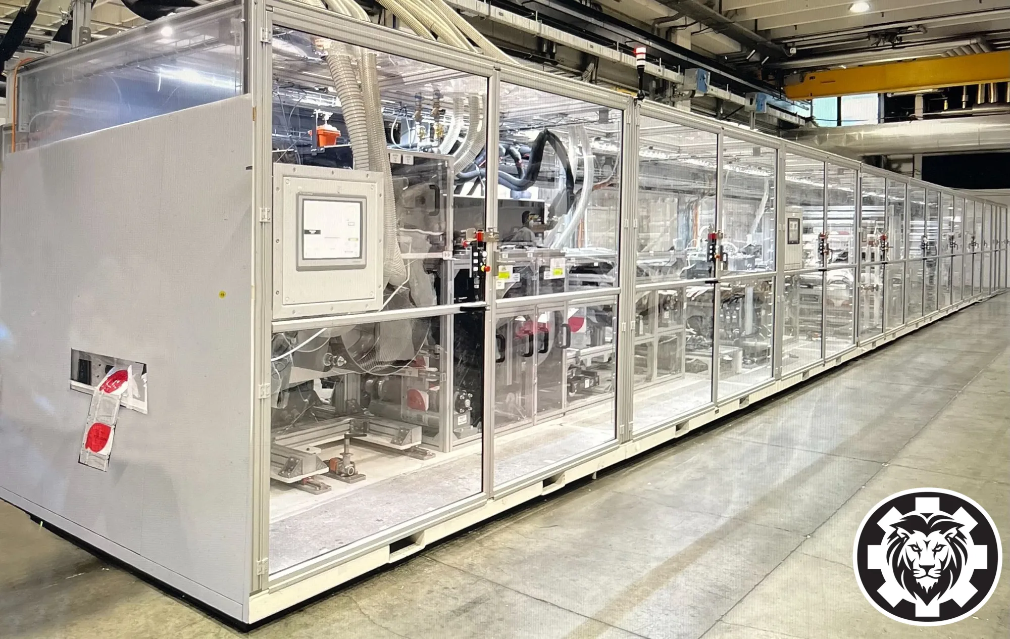 Complete Packaging, Sealing, Labeling, and Bottling Line, 2022 - Vacuum Encloser, Laser Control, Chiller