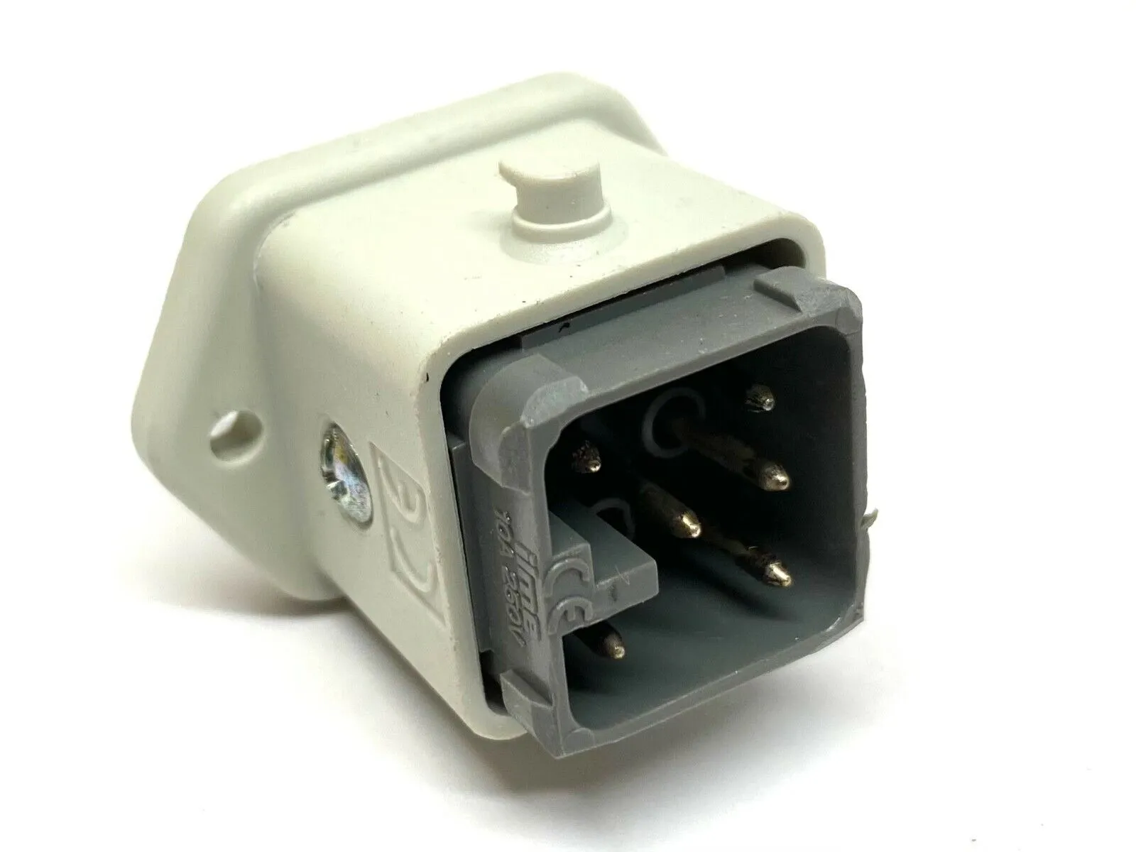 CDM 07,CK 03 I,23328 | ILME CDM 07 Connector 7 Pin w/ GRND & CK 03 I Bulkhead Mounting Housing NO LEVER - Used