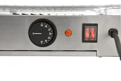 28-inch Countertop Display Warmer with 2 Front and 2 Rear Hinged Doors