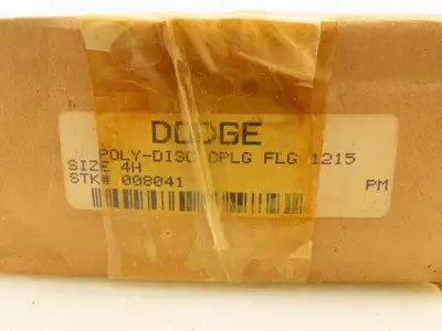 Dodge 4H 1215 Poly-Disc Coupling Assembly 4"OD 1-7/8"IO Size 4 3600RPM Lot Of 2