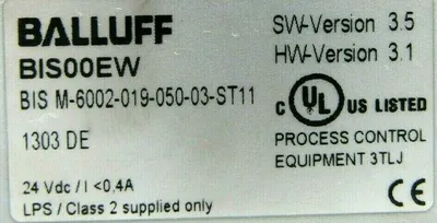 NEW BALLUFF BIS00EW PROCESSOR UNIT BIS-M-6002-019-050-03-ST11