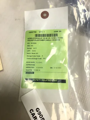 Unbranded FC300-10 Hydraulic Elastomer Single Braided Hose 1/2″ I.D 19in Cut