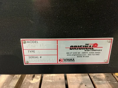 Used THE ORIGINAL SAW COMPANY 353103 Woodworking Table Saws | Equipment Recovery Corp. #1330961