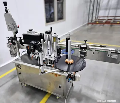 Used Hytek HTK-LBR Pressure Sensitive Wraparound Labeler