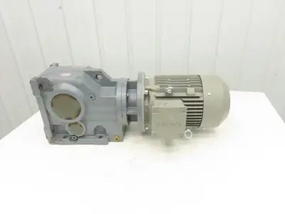 Jiangsu Siemens K77-Y4-4P-30.89-M4-B Gear Motor 30:1 Ratio 58rpm 4kw 480V 3PH