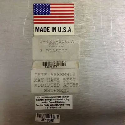 USED CINCINNATI MILACRON 3-424-2065A VST