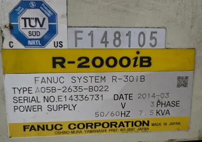 USED 2014 FANUC R-2000IB/210F + R30IB