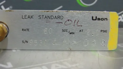 Uson Calibrated Leak Master Leak Detector 60SCC/Min @ 2 PSIG Used